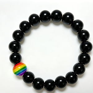 10mm Volcanic Stone Rainbow Bracelet | Product Details
